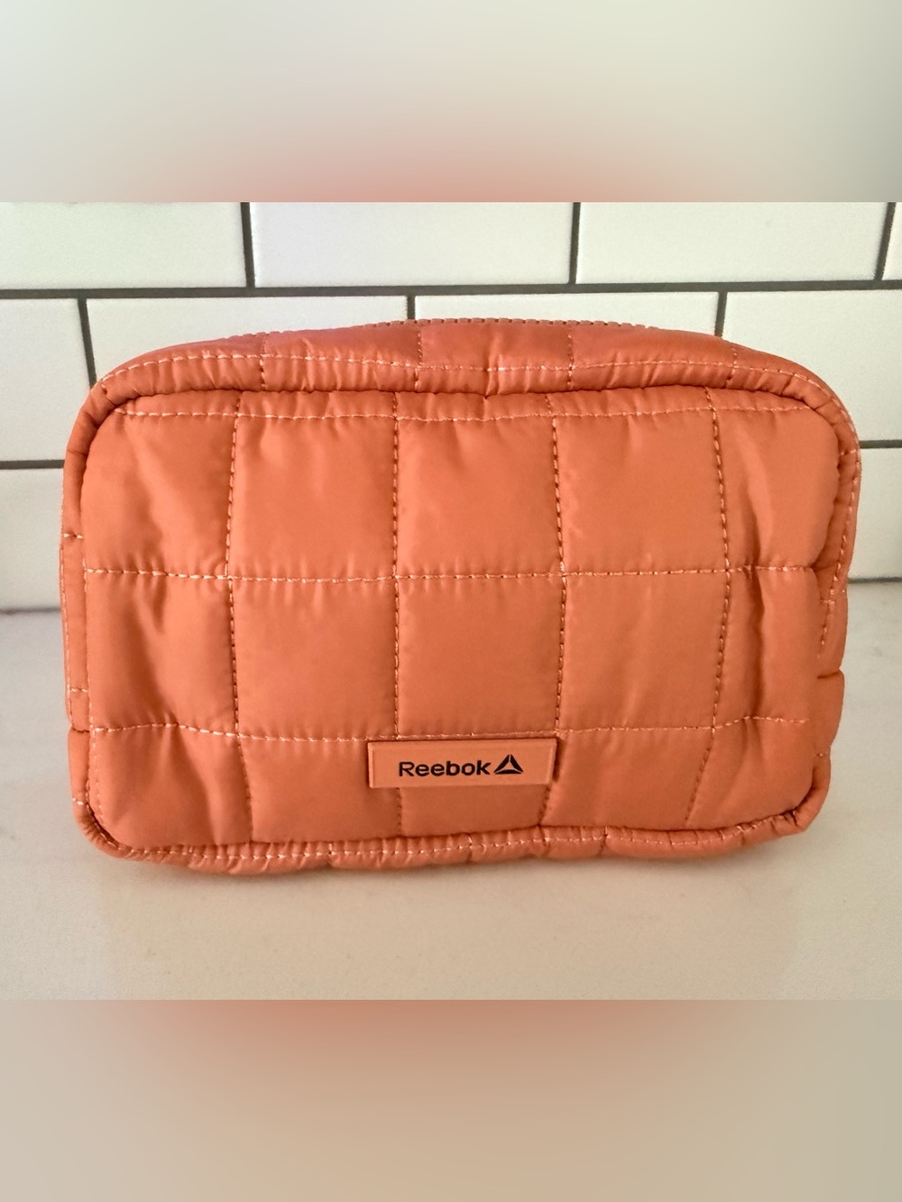 Reebok Quilted Fanny Pack pink clay Adjustable strap waist or chest bag EC